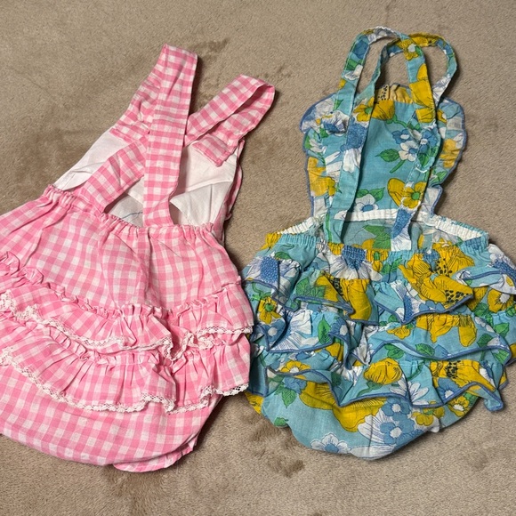Pink and Blue Baby Rompers - Picture 4 of 6